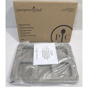 Pampered Chef Small Oven Brownie Pan For Individual Brownies Non Stick NIB